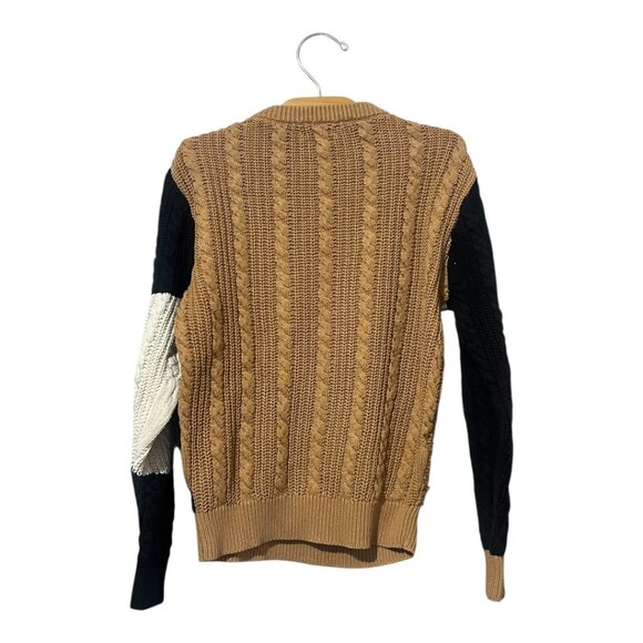 Motu Willow Sweater Boys Size 10 Pullover Acorn Color Block Pullover Crew - Picture 5 of 8